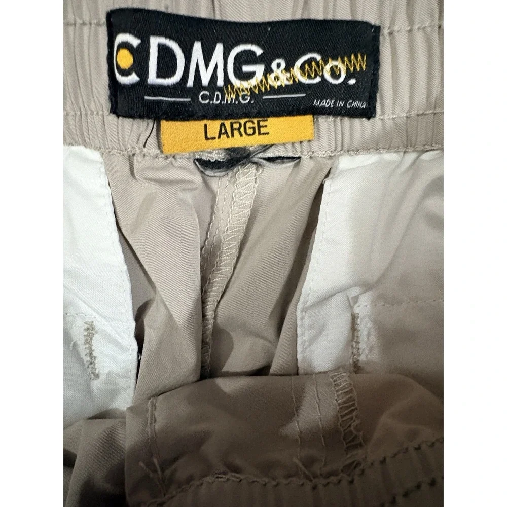 CMDG Caliber Denim NYC Men's LARGE Beige Jeans With Zip front‎ Pockets